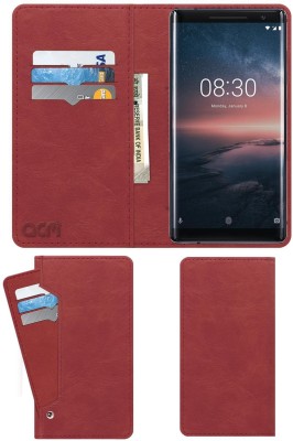 ACM Flip Cover for Nokia 8 Sirocco(Red, Cases with Holder, Pack of: 1)