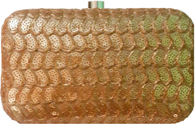 

The Indian Handicraft Store Party Gold Clutch