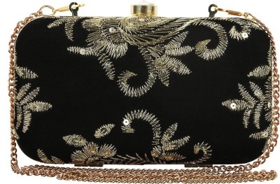 

The Indian Handicraft Store Party Gold Clutch