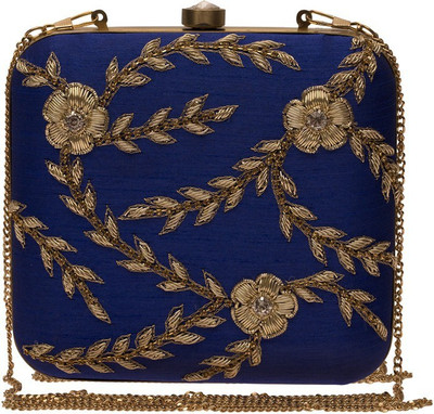 

The Indian Handicraft Store Party Blue Clutch
