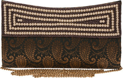 

The Indian Handicraft Store Party White Clutch