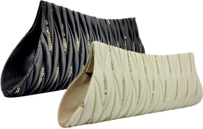 

landloper Party, Casual White, Black Clutch, Black;white