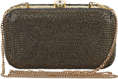 

The Indian Handicraft Store Party Gold Clutch