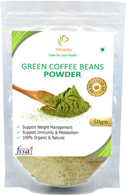 

Vihado Premium Green Coffee Beans Powder / 100% Pure & Natural Helps in Losing Weight Fast / 1 Pack of 50g Instant Coffee 50 g(Green Coffee Flavoured)
