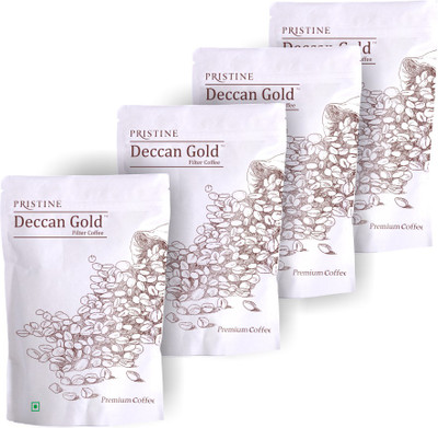 

Deccan Gold Premium Coffee 80:20 Blend Filter Coffee Filter Coffee 100 g(Pack of 4, Chikory Flavoured)