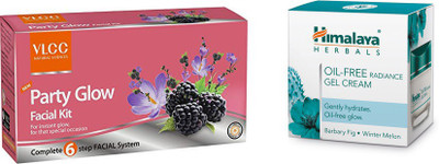 

Himalaya Oil Free Radiance Gel Cream, Party Glow Facial Kit(Set of 2)