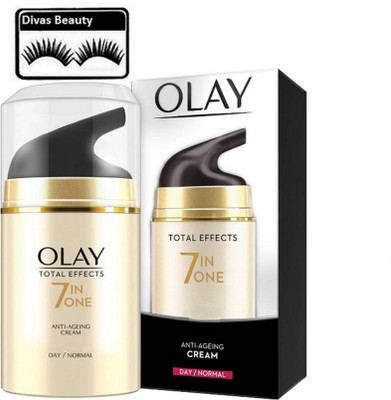 

divas Beauty Eyelashes,Olay Total Effect 7 in 1 Anti-Ageing Cream Day\Normal(Set of 2)(Set of 2)
