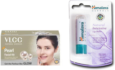 

Himalaya Natural Intensive Lip Balm, Pearl Facial Kit(Set of 2)