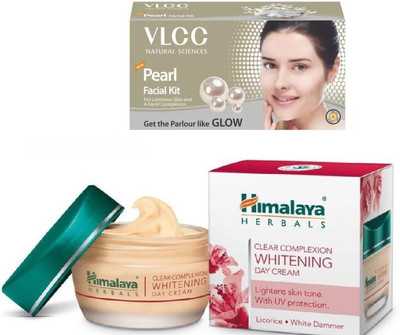

Himalaya Clear Complexion Whitening Day Cream, Party Glow Facial Kit(Set of 2)