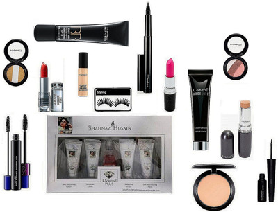 

Styling Eyelashes, Shahnaz Husain Daimond Plus Kit, Lakme Absolute Blue Perfect Makeup Primer, Enrich Matte Finish Lipstick Mac Stick Concealer, Compact, Candy Yum Yum Lipstick, Haute and Naughty Waterproof Lash Double Effect Mascara Pro LongWear Conceale