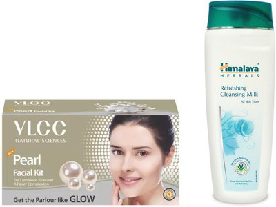 

Himalaya Refreshing Cleansing Milk, Pearl Facial Kit(Set of 2)