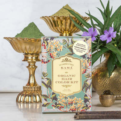 

Kama Ayurveda Organic Hair Combo Kit (hair color)(Set of 2)