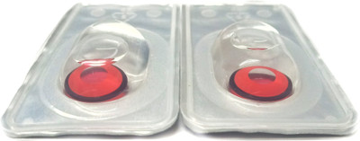 

Crosetta Red And Black Ringed Yearly Contact Lens(0, Red, Black, Pack of 1)