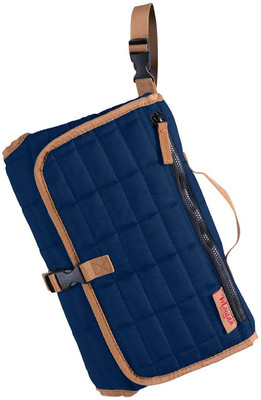 

Kiddale 2-in-1 Baby Diaper Bag with Changing Station, Foldable, Portable and Waterproof, Baby Organizer or Travel kit with Front Zipper and mesh Pocket. 2-in-1 Baby Diaper Bag with Changing Station(Blue)