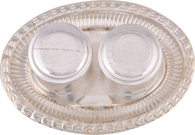 

G S Museum Bowl Tray Serving Set(Pack of 3)