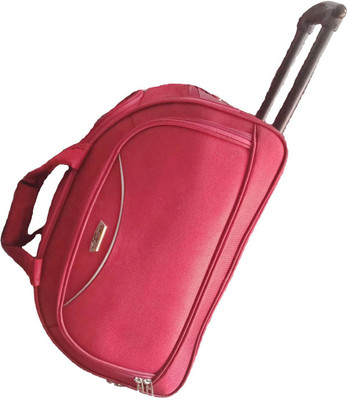 

Arrivel (Expandable) Red 24 inch Duffel trolley Duffel Strolley Bag(Red)