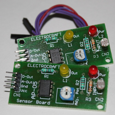 

ELECTROCRAFT 2 Pcs Light Intensity Sensor Module EC-0007 Educational Electronic Hobby Kit