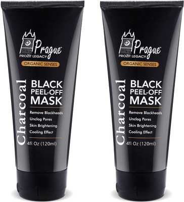 

Prague Charcoal Black Peel-Off Mask (Remove Blackheads | Cooling Effect, 120 ML+ 120 ML)(120 ml)