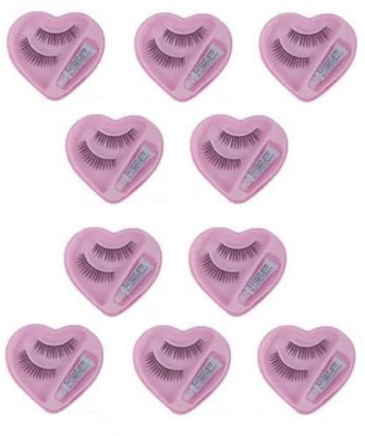 

KYT eyelashes with glue heart shape Pack of 10 pcs(Pack of 10)