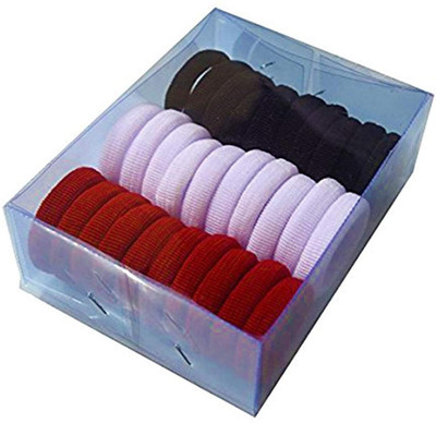 

HONBON Premium Quality Stylish Hair Rubber Bands Hair Bands Elastic Rubber Bands Accessories for Girls/Women , Bright Colors for The Summer-(Pack of 30) Hair Band(Multicolor)