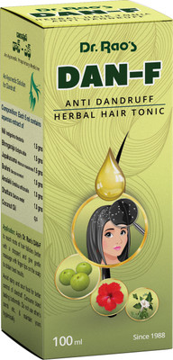 

Dr.Rao's Dan-F Ayurvedic Anti-Dandruff Hair Oil - 100% Herbal (Pack of 1) Hair Oil(100 ml)