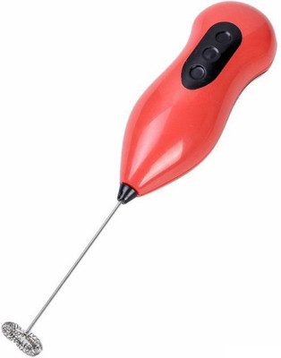 

KTR Coffee Milk Egg Beater Mixer Shaker Frother 3 W Hand Blender 1000 Hand Blender(Red)