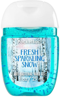Bath & Body Works PocketBac Anti-Bacterial Hand Gel, Fresh Sparkling Snow - 29ml (1oz)(29 ml, Bottle)