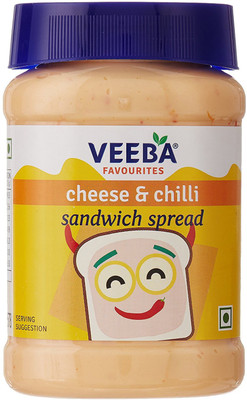 

veeba Cheese and Chilli Sandwich Spread, 275G By PadelaSuperStore 275 g(Pack of 2)