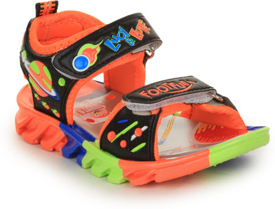 

Lucy & Luke Boys & Girls Velcro Sports Sandals(Black