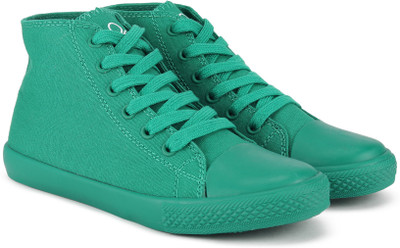 

United Colors of Benetton Boys & Girls Lace Sneakers(Green, 903