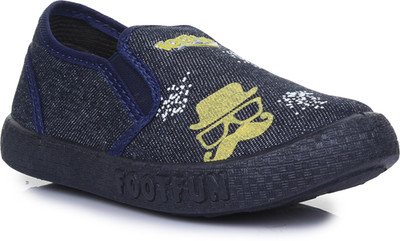 

Footfun by Liberty Boys & Girls Slip on Moccasins(Blue