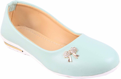 

Mozi Girls Slip on Ballerinas(Light Green