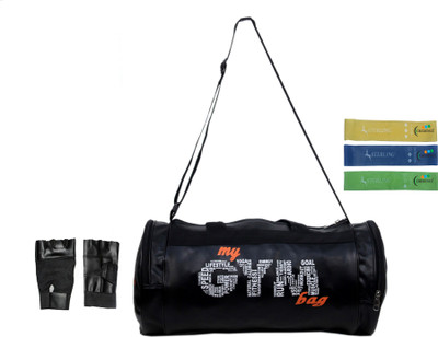 

Credence My leather gym bag with Loop Bands and Gym Gloves Gym & Fitness Kit