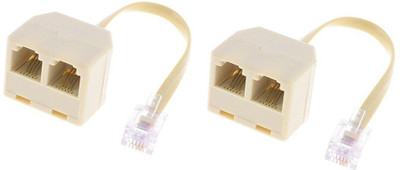 Axel Two Way RJ11 Splitter-2pcs Lan Adapter(0 Mbps)