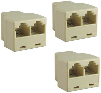 

Ps RJ45 3way H2 Splitter Connector-3pcs Lan Adapter(0 Mbps)