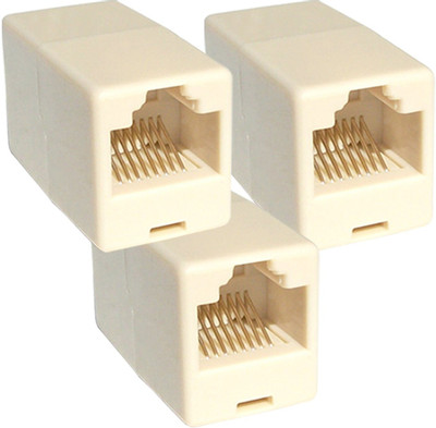 

Ps RJ45 Coupler Joiner (Pack of 3pcs) Lan Adapter(0 Mbps)