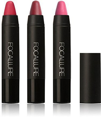 

focallure 3 PCS BOLD AND RICH LONG LASTING VELVET MATTE CRAYON LIPSTICK (SET OF 3)(RAZMATAZZ, D FOR DANGER, STUDDED KISS)