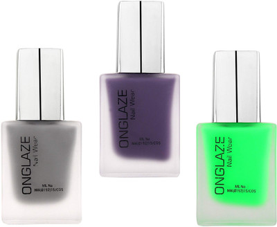 

Onglaze Nail Wear Pack Of 3 (Purple+Green+Grey) ONC535455M(Pack of 3)