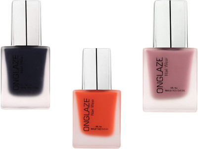

Onglaze Nail Wear Pack Of 3 (Orange+Navy Blue+Mauve) ONC313234M(Pack of 3)