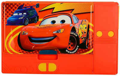 

Goyal Candle Planet 2A-07 - CARS Jumbo Multi - Functional CARS Pencil Box with Dual Sharpener Art Plastic Pencil Box(Set of 1, Red)