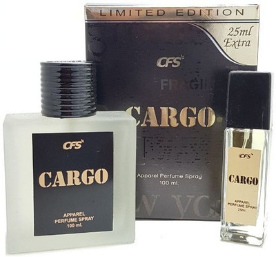 CFS Cargo Black Perfume, 100ml. With Cargo Perfume, 25ml. Perfume - 125 ml(For Men & Women)