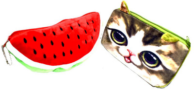 

Saffronworld Combo Pouch Bag ( Set Of 2 )-3 Pouch(Multicolor)