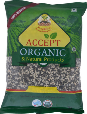 

ACCEPT ORGANIC Unpolished Black, White Urad Dal (Split)(1 kg)
