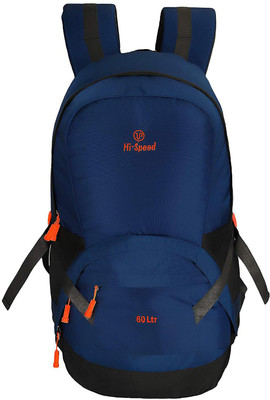 

Hi-Speed Blue Mountain Rucksack/Hiking/Trekking/Camping Bag/Backpack with Rain Cover Rucksack - 60(Blue)