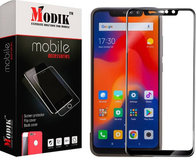 MODIK Edge To Edge Tempered Glass for Mi Redmi Note 6 Pro(Pack of 1)