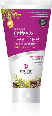 

Peaurega Naturals Lustrous Coffee and Tea tree Tender Exfoliator Scrub(60 g)