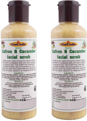 

Khadi India Saffron & Cocumber Facial Scrub Pack of (2x210 ml) Scrub(210 ml)