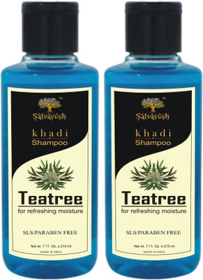 

Satvayush Herbal Anti-Dandruff Shmpoo/Cleanser (TEATREE) - A Khadi Product(210 ml)