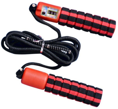 

SPORTSHOLIC New Adjustable Skipping Jump Rope With Counter Foam Handle For Men Women Gym Speed Skipping Rope(Multicolor, Length: 687 inch)
