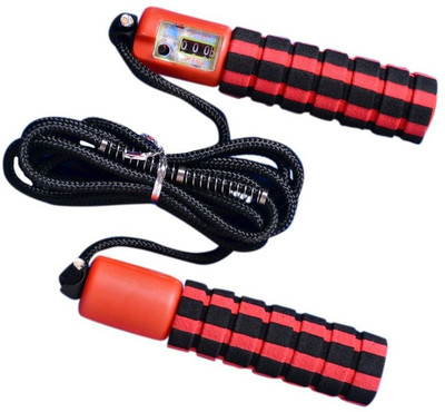 

SPORTSHOLIC Adjustable Skipping Jump Rope With Counter Foam Handle For Men Women Fitness Speed Skipping Rope(Multicolor, Length: 685 inch)